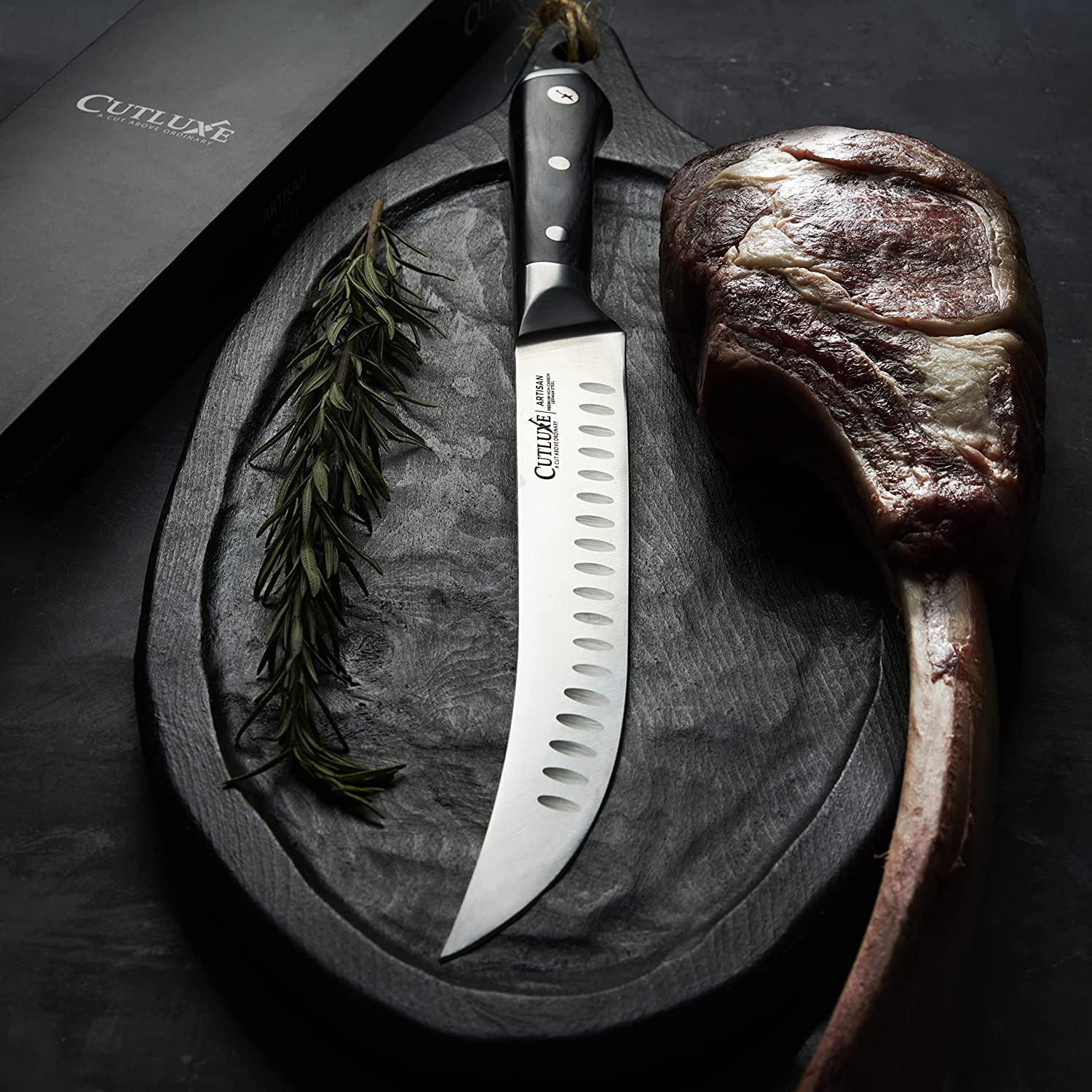 Cutluxe's Bullnose Butcher Knife Slices Through Even the Toughest Produce