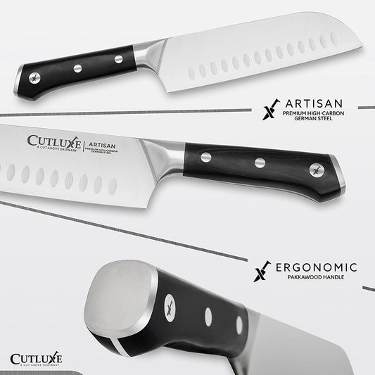 CUTLUXE 3.5 Paring Knife, Small Kitchen Knife, Peeling Knife