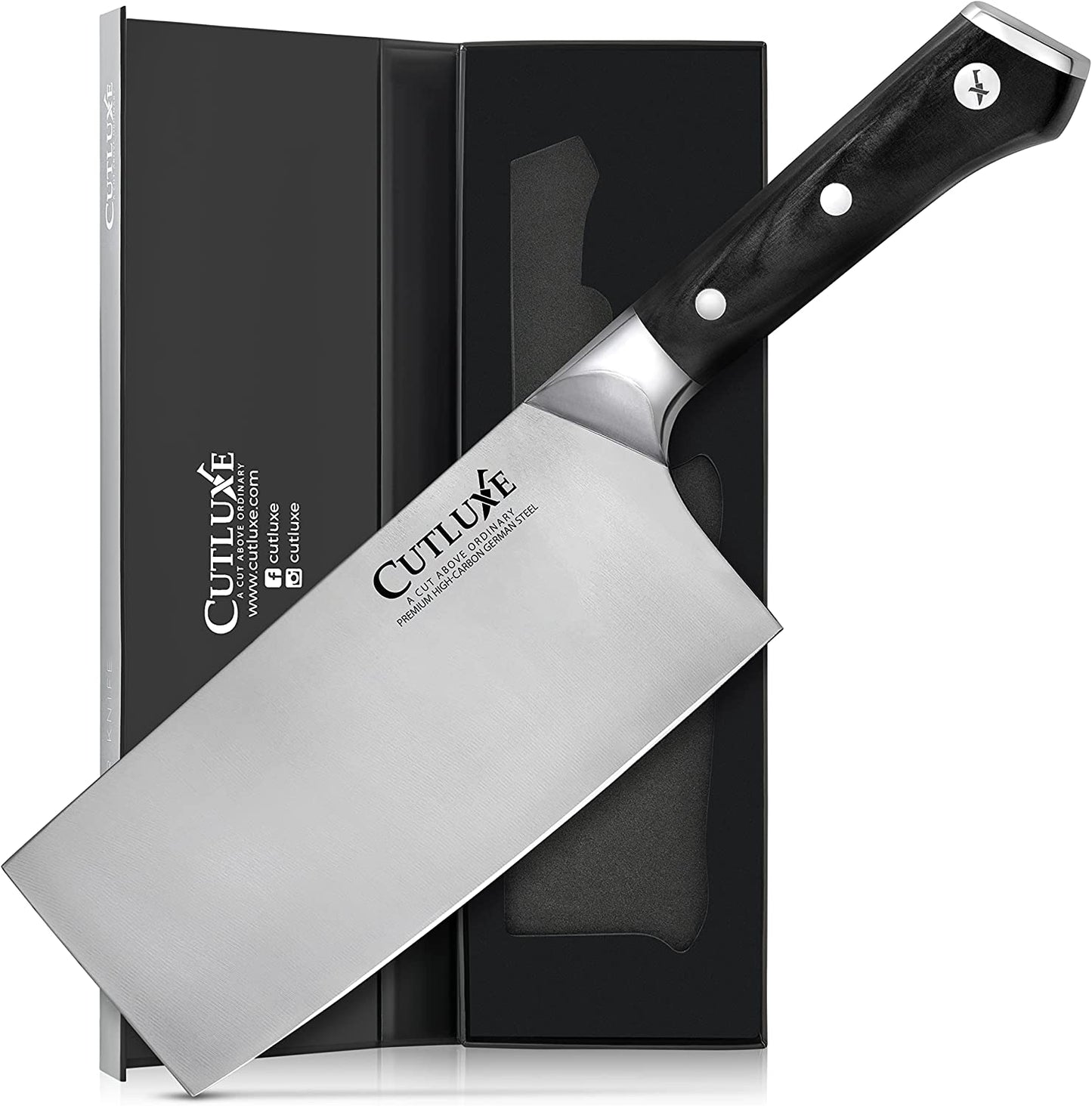 Butcher Clever Knife High Carbon Black